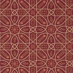 MORRIS & CO. Tapeta BROPHY TRELLIS 216701, kolekce MORRIS MELSETTER, russet gold