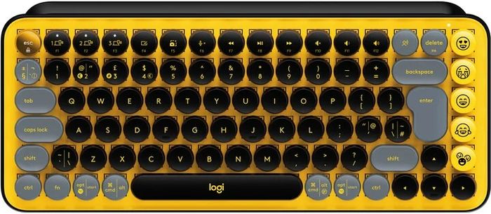 Logitech POP Keys, blast (920-010735) mechanická retro klávesnice bluetooth a Logi Bolt, kompaktní