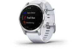 Garmin fenix 7S, Silver, Whitestone Band