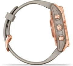 Garmin Fenix 7S Solar, Rose Gold, Light Sand Band, Rose Golg/Sand