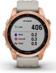 Garmin Fenix 7S Solar, Rose Gold, Light Sand Band, Rose Golg/Sand