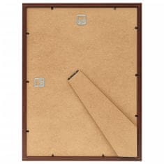 Greatstore Fotorámečky koláž 3 ks na zeď nebo stůl hnědé 20 x 25 cm MDF