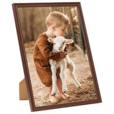 Greatstore Fotorámečky koláž 3 ks na zeď nebo stůl hnědé 50 x 60 cm MDF