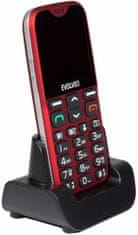 Evolveo EasyPhone XG s nabíjecím stojánkem, Red