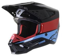 Alpinestars PŘILBA SM5 BOND BK/RD/CYA L (Velikost: L) 8303422-1377-L