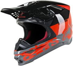 Alpinestars PŘILBA SM8 RADIUM RD/BK/G 2X (Velikost: 2XL) 8301419-3183-2X