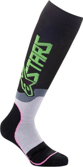 Alpinestars SOCK MX PLUS-2 BK/GN/PK (4701920-1669-L) 4701920-1669-L