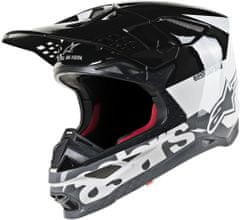 Alpinestars PŘILBA SM8 RADIUM WT/BK/G 2X (Velikost: 2XL) 8301419-2182-2X