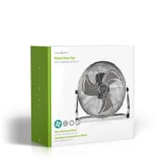 Nedis FNFL10CCR40 kovový ventilátor podlahový 40 cm, 80 W, 3 rychlosti, chrom