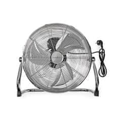 Nedis FNFL10CCR40 kovový ventilátor podlahový 40 cm, 80 W, 3 rychlosti, chrom