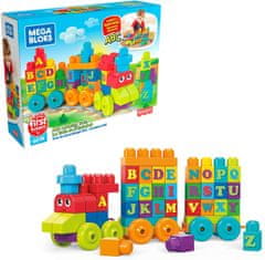 MEGA BLOKS Vláček ABC nauč se abecedu DXH35