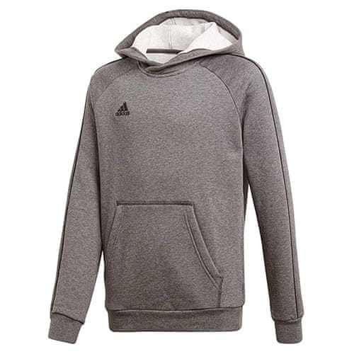 Adidas Dětská mikina , CORE18 HOODY Y DGREYH/BLACK | 140 | SS18 | CV3429