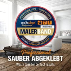 WoldoClean® Maskovací Washi lepící páska 25 mm x 50 m