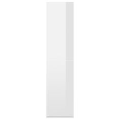Vidaxl Knihovna/příborník bílá vysoký lesk 66x30x130 cm dřevotříska