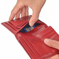 COSSET červená pánská peněženka 4424 Komodo CV