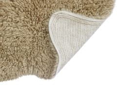 Vlněný koberec Woolly - Sheep Beige 75x110 tvar kožešiny