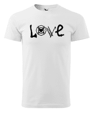 Fenomeno Pánské tričko Love(Hasiči) - bílé Velikost: XL