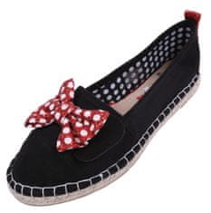 Disney Černé espadrilky s mašlí Minnie Mouse DISNEY, 36