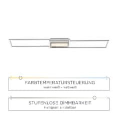 PAUL NEUHAUS LEUCHTEN DIREKT is JUST LIGHT LED stropní svítidlo, ocel, CCT, paměťová funkce, stmívatelné 3000-5000K