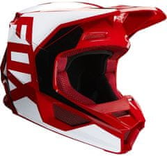 Fox Přilba FOX V1 Prix Helmet MX20 Flame Red - červená S (fx25471-122) FX25471-122-S