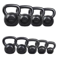 HMS Litinový kettlebell KZG08 8 kg, černý