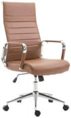 BHM Germany Kancelářská židle Kolumbus, syntetická kůže, světle hnědá