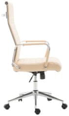 BHM Germany Kancelářská židle Kolumbus, syntetická kůže, krémová