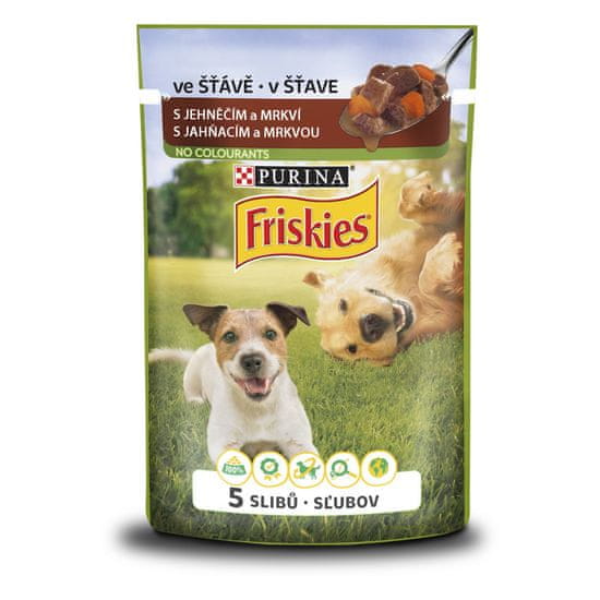 Friskies Dog adult jehněčí ve šťávě 20x100 g