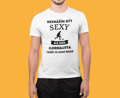 Fenomeno Pánské tričko - Sexy florbalista - bílé Velikost: XL
