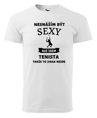 Fenomeno Pánské tričko - Sexy tenista - bílé Velikost: 3XL