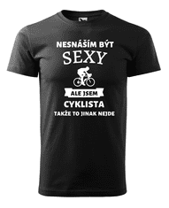 Fenomeno Pánské tričko - Sexy cyklista - černé Velikost: S
