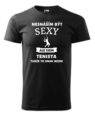 Fenomeno Pánské tričko - Sexy tenista - černé Velikost: 2XL