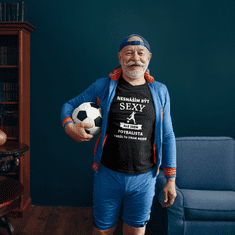 Fenomeno Pánské tričko - Sexy fotbalista - černé Velikost: 3XL