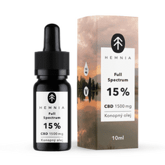 Hemnia Full Spectrum CBD Konopný olej 15%, 1500 mg, 10 ml