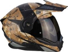 SCORPION Moto přilba ADX-1 BATTLEFLAGE sand grey XS