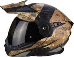 SCORPION Moto přilba ADX-1 BATTLEFLAGE sand grey XS