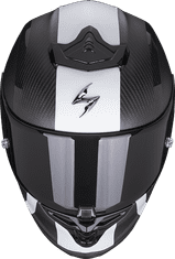 SCORPION Moto přilba EXO-R1 CARBON AIR MG matná černo/bílá L