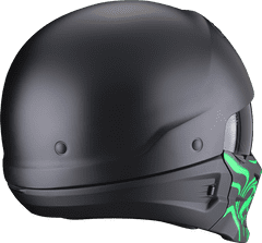 SCORPION Moto přilba EXO-COMBAT EVO SAMURAI matná černo/zelená S
