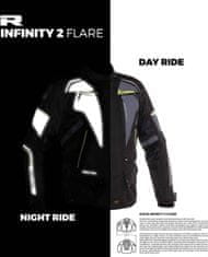 RICHA Moto bunda INFINITY 2 FLARE šedo/fluo žlutá L