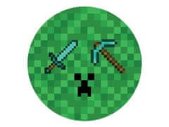 Párty papírové talíře Pixel - Minecraft 18 cm - 6 ks