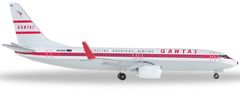 Herpa Boeing B737-838(WL), dopravce Qantas Airways, "Retro (1959)" special colours, named "Retro Roo II", Austrálie, 1/500