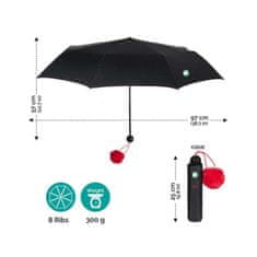 Perletti Dámský skládací deštník POM-POM/červená, 26098