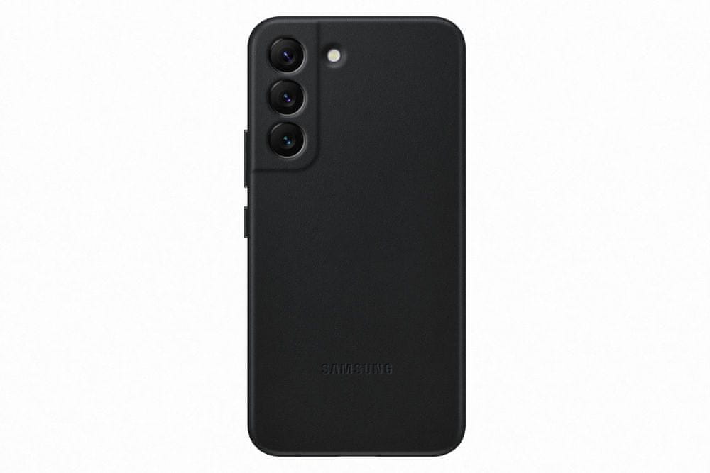 Samsung Galaxy S22 Kožený zadní kryt EF-VS901LBEGWW, černý