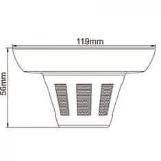 Secutek Skrytá 2MP AHD kamera v detektoru kouře SLG-LSDCCHT200FEH