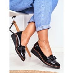 Vinceza Dámské lakované boty na středním podpatku s podpatky velikost 41