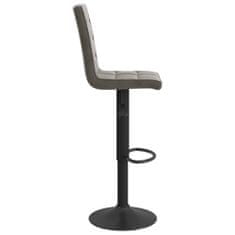 Vidaxl Barové židle 2 ks tmavě šedé samet