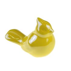 Dommio Keramický ptáček žlutý 8 cm