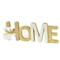 Dommio Dekorace HOME se zajíčkem 7,5x21,5 cm