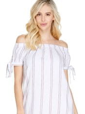 Guess Dámské šaty Reagan Off-Shoulder Linen Dress S