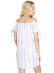 Guess Dámské šaty Reagan Off-Shoulder Linen Dress S